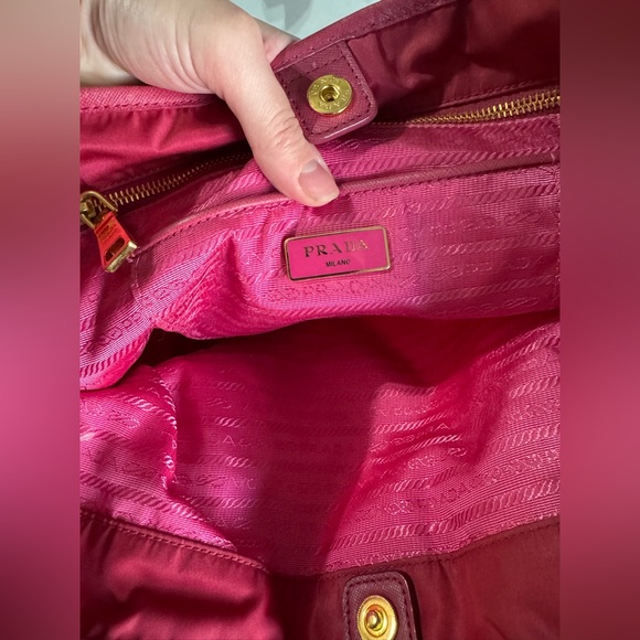 Prada Pink Nylon Tote - Picture 7 of 9